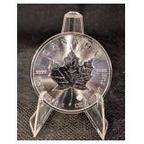 Canada Maple Leaf Silver Dollar - 1 Oz .9999 Fine Silver - 5 Dollars