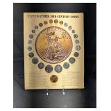 UNITED STATES 20th CENTURY COINS Poster & Bicentennial Constitution Covers Set