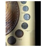 UNITED STATES 20th CENTURY COINS Poster & Bicentennial Constitution Covers Set