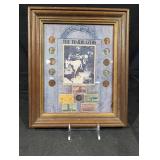 The Trailblazers Framed Coin & Stamp Collage Display