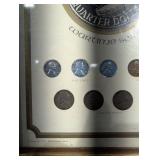 The Kennedy Mint Time Series Lincoln Cent And War Nickel Framed Display
