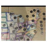 State Series Quarters Map Poster - 50-State Quarters Display