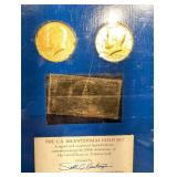 The U.S. Bicentennial Gold Set - 23K Gold Overlay Half Dollars (Seth G. Huntington Design)