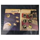 Symbols of Freedom Coin Set No. 1614534 - 24K Gold-Layered Proof Coins in Presentation Book
