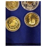 Symbols of Freedom - 12-Coin Set by American Mint in Wood Display Box
