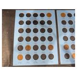 Lincoln Cent Collection 1909-1939 on Blue Display Cards - 3 Panels