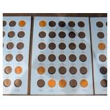 Lincoln Cent Collection 1909-1939 on Blue Display Cards - 3 Panels