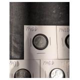 Steel 1943-D Wheat Cents (Lot of 5)