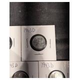 Steel 1943-D Wheat Cents (Lot of 5)