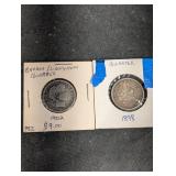 Barber Liberty Head Quarter 1902 & 1898