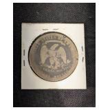 1877 United States Trade Dollar - Seated Liberty, 0.900 Fine Silver, 420 Grains