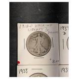 Walking Liberty Half Dollars - Assorted Years (Lot of 7)