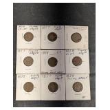 Flying Eagle Cents 1857 & 1858 (Lot of 9)