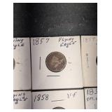 Flying Eagle Cents 1857 & 1858 (Lot of 9)