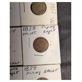 Flying Eagle Cents 1857 & 1858 (Lot of 9)