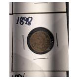 Indian Head Cent Set - 22 Assorted Dates (1860s-1909) in 2x2 Holders