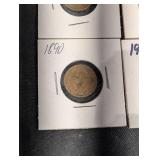 Indian Head Cent Set - 22 Assorted Dates (1860s-1909) in 2x2 Holders