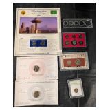 United States Proof Set (6-Coin) with Early Lincoln Cent 1920s & First-Year Issue Cards