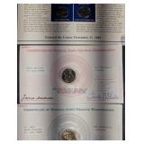 United States Proof Set (6-Coin) with Early Lincoln Cent 1920s & First-Year Issue Cards