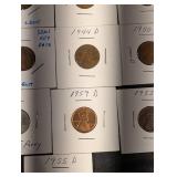 Lincoln Cent Collection (1909-1959) With First-Year Issue & Key Dates