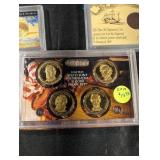 United States Mint Coin Collection: Westward Journey Nickels (Lewis & Clark), 2010 Presidential Dollar Set, Colorized State Quarters