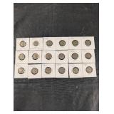 Buffalo Nickel Collection - 1934-1937 US Five-Cent Nickels (D/S Mintmarks)