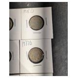 Buffalo Nickel Collection - 1934-1937 US Five-Cent Nickels (D/S Mintmarks)