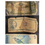 World Banknotes Mix - Australia 1 Pound, Israel 10, Canada 10, Vietnam 1000, Mexico 20, Netherlands Antilles 5