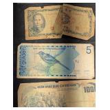 World Banknotes Mix - Australia 1 Pound, Israel 10, Canada 10, Vietnam 1000, Mexico 20, Netherlands Antilles 5