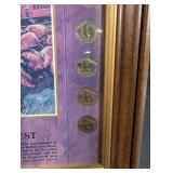 The Way West Buffalo Nickel Framed Print with Coin Border