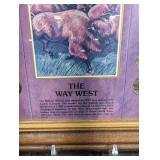 The Way West Buffalo Nickel Framed Print with Coin Border