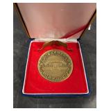 The War Memorial of Korea Medal - Commemorative Bronze in Red Velvet Case