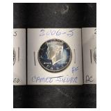 Kennedy Half Dollar - Proof Cameo Silver - 3 Coins in Carded Holders