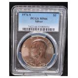 PCGS MS66 1976-S Silver Eisenhower Dollar