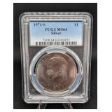 1971 40% Silver Eisenhower Dollar MS64