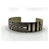 Barry Herem Bangle Bracelet - Geometric Inlay
