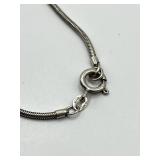 Sterling Silver Teardrop Pendant Necklace