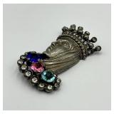 Queen Head Brooch Pin