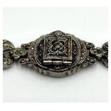 Hidden-Face Locket Watch with Filigree Bracelet