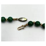 Malachite Bead Necklace