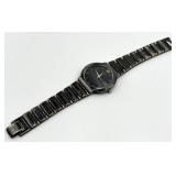 Pulsar Wristwatch - Black Dial, Gold Hands, Stainless Steel Band