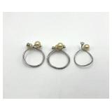 Pearl Open-Band Rings (3)