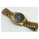 Seiko Mens Gold-Tone Quartz Day-Date Watch
