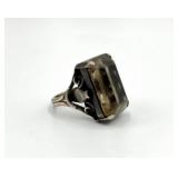 Sterling Silver Smoky Quartz Ring