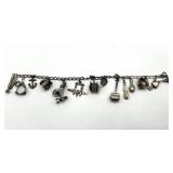 Sterling Silver Charm Bracelet