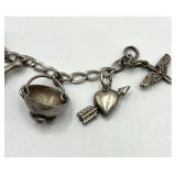 Sterling Silver Charm Bracelet