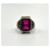 Antique Art Deco Men's Ring - Size 7
