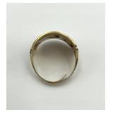 Chinese Export Gilt Silver Enamel Adjustable Ring