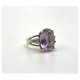 Sterling Silver Lavender Amethyst Ring