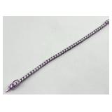 Tennis Bracelet - Sterling Silver with Clear Stones